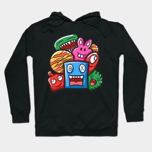 Monster Character Doodle Art Hoodie